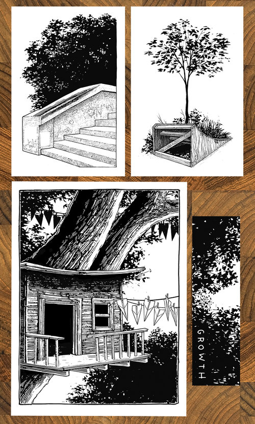 GROWTH (print set) by Justin Santora