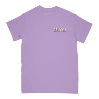 Meow Bar Logo Short Sleeve T-Shirt Orchid