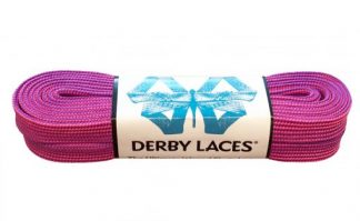 Derby Laces ORIGINAL Purple and Hot Pink Stripe 84" and 96"