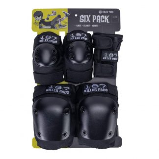 187 Killer Pads Six Pack Black