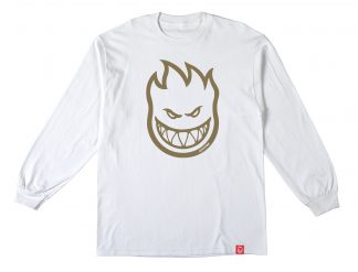 Spitfire Long Sleeve T-Shirt Bighead White/Gold Fleck