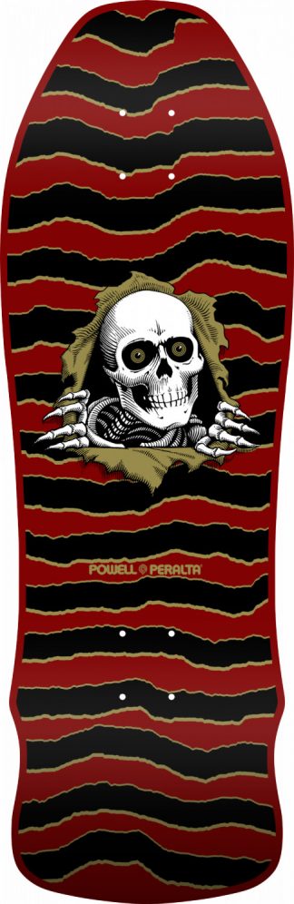 Powell Peralta GeeGah Ripper Maroon Skateboard Deck - 9.75 x 30