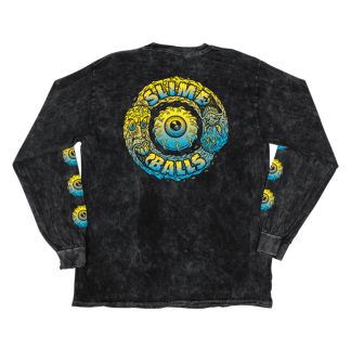 Slime Balls Two Faced Long Sleeve T-Shirt Mineral Black