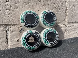 Snot Wheel Co. Boogerthane Wheels 54mm 101A White Black