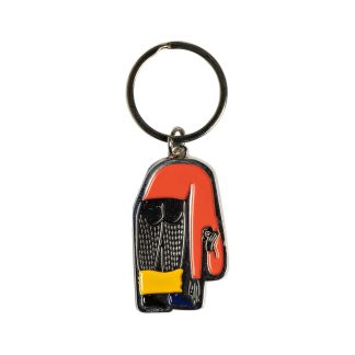 There Bend enamel Keychain