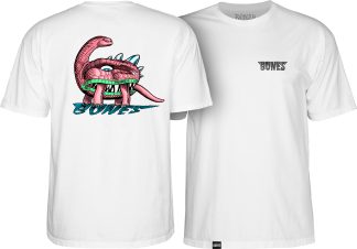 BONES WHEELS T-Shirt Dino-Sortas - White Medium
