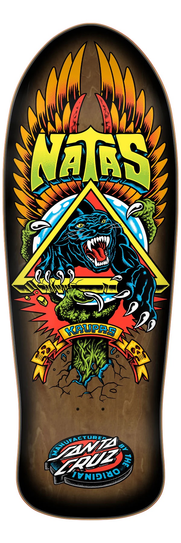Santa Cruz Natas SC Panther Reissue 10.538in x 30.14in Skateboard Decks