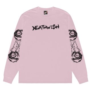Deathwish Bed of Roses Pink Long Sleeve Shirt
