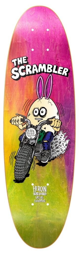 Heroin Skateboards Scrambler Egg Deck 7.88